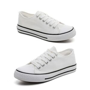 Classic White Canvas Sneakers